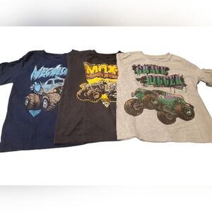 Monster Truck Adventure Kids T-Shirt Trio